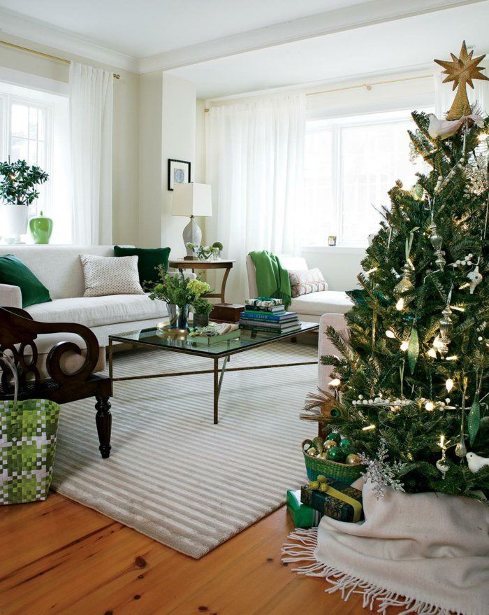 weihnachtsdeko-nápady-green-design zdobené jedľa