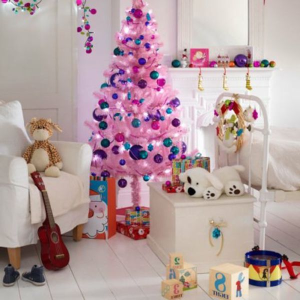 Weihnachtsdeko-ideas-roze-fir