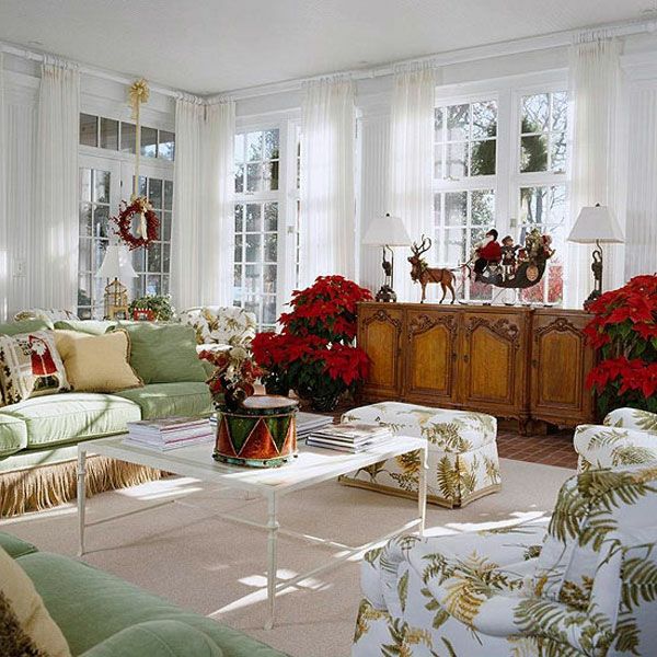 Weihnachtsdeko-ideas-red-Dekoartikel-in-white-bedroom