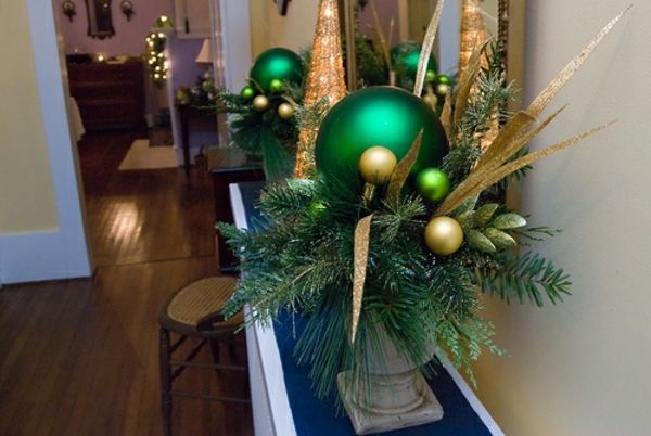 Weihnachtsdeko-ideas-mooi-groen-balls