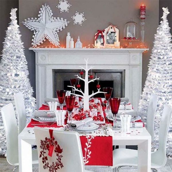 Weihnachtsdeko-ideas-wit-rood combineren