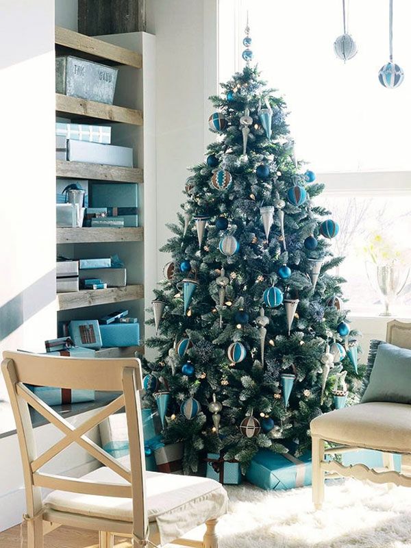 Weihnachtsdeko-ideas-mooie-kamer-met-een dennenboom