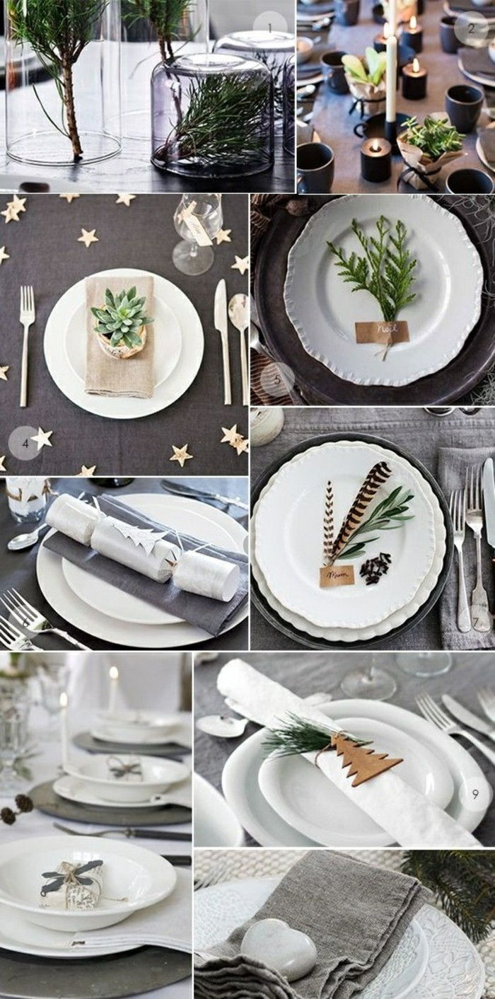 weihnachtsdeko-själv-göra-spring-as-dish-gren-wise-servett-grå-bordsduk