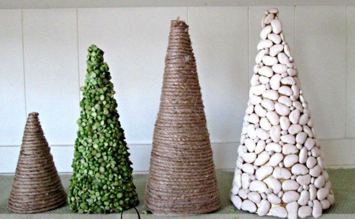 Božično-self-made-moderno Fir Trees-kot-decoration