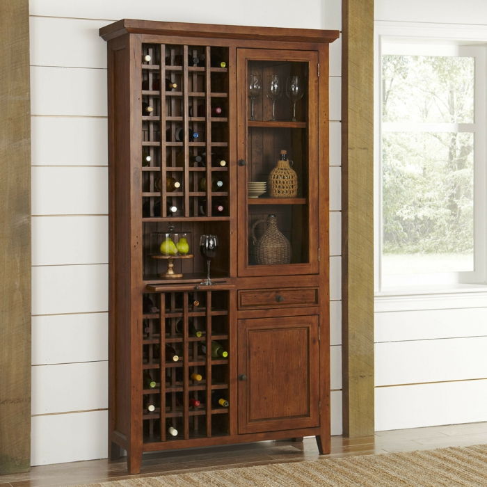 Tüm şişeler için şarap rafı duvar büyük dolap şarap dekorasyon çekmeceler gözlük kırmızı şarap armut