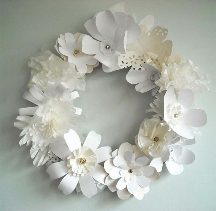 Baltoji gražūs žiedas-Craft-idėjos-of-popieriaus-elegantiškas išvaizdos