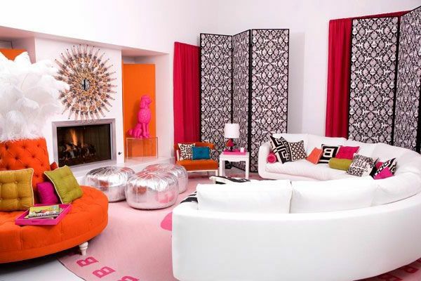 vit soffa-in-halvcirkelform-chic design