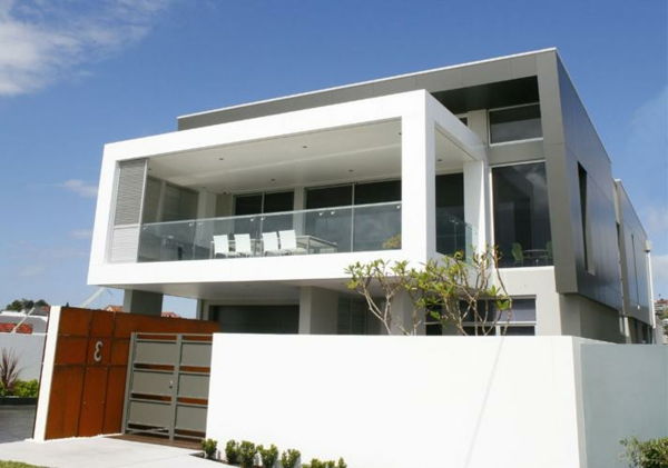 baltas namas-minimalizmas architektūra