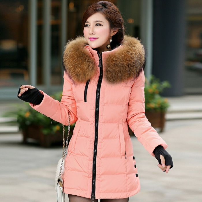 zimske jakne-za-ženske-rožnato-lep model