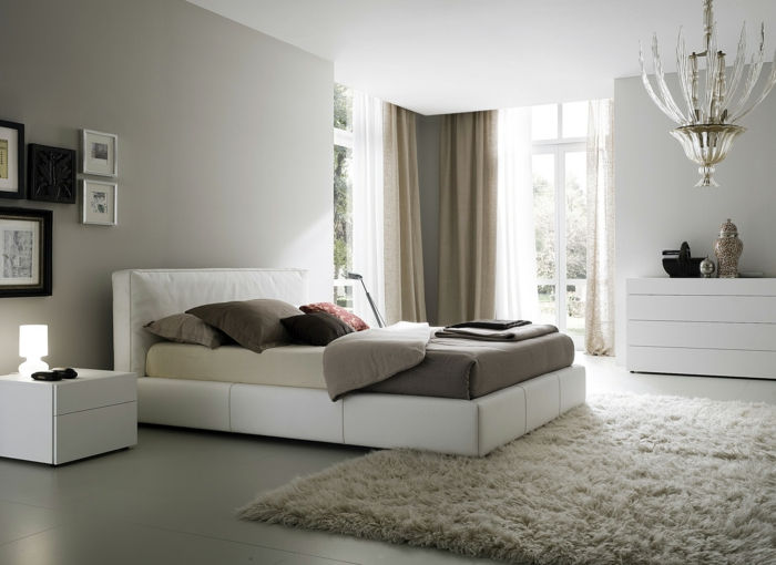 idei de mobila dormitor - mobilier alb