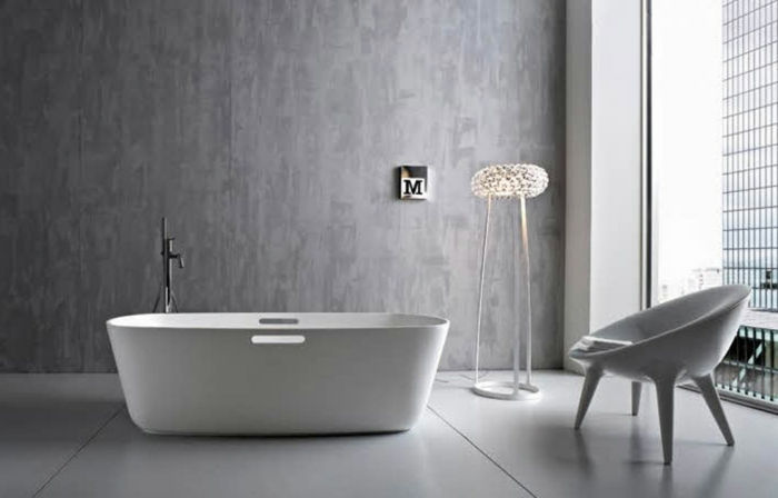 Düz deco modern banyo-tasarım fikirleri