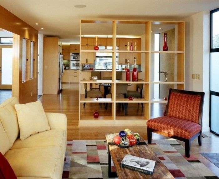 -Partition alb-mobilier partiție raft-Screen-deschis-bibliotecă de cafea-model de covor de lemn-masă de tranziție-la-sufragerie