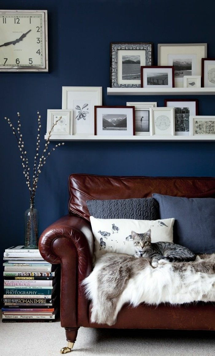 obývačka-farebný make-nástenné farby-trendy-blue