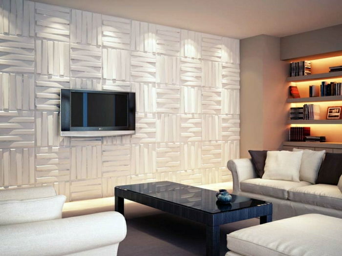 --wohnzimmer make-living set-room-panouri de perete Panouri-TV-perete de perete de televiziune 3D de perete