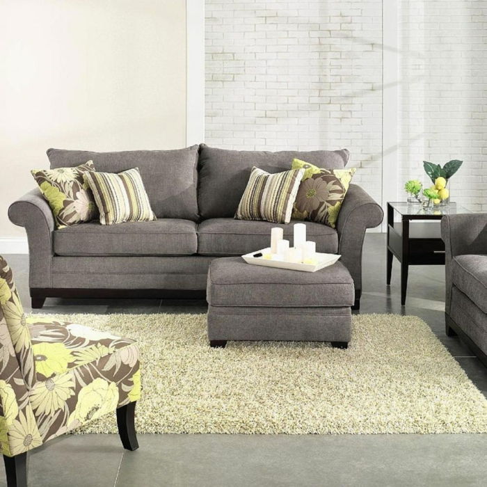 living-inspirație-gri-modern canapea