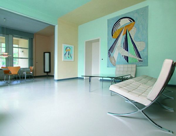 obývacia izba stena farby tyrkysové nápady-for-the-house