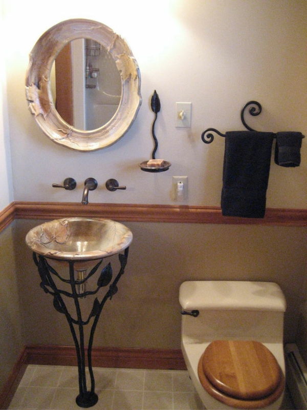 magnifika-badrum-round-sink varm-färger