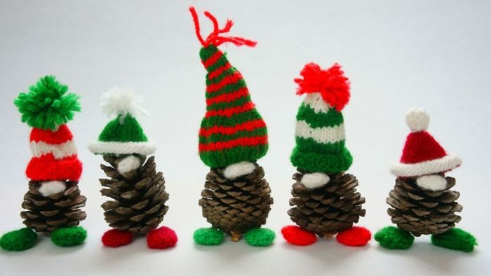krásne remeslá-nápady-pre-vianočné mnohých malých figúrok