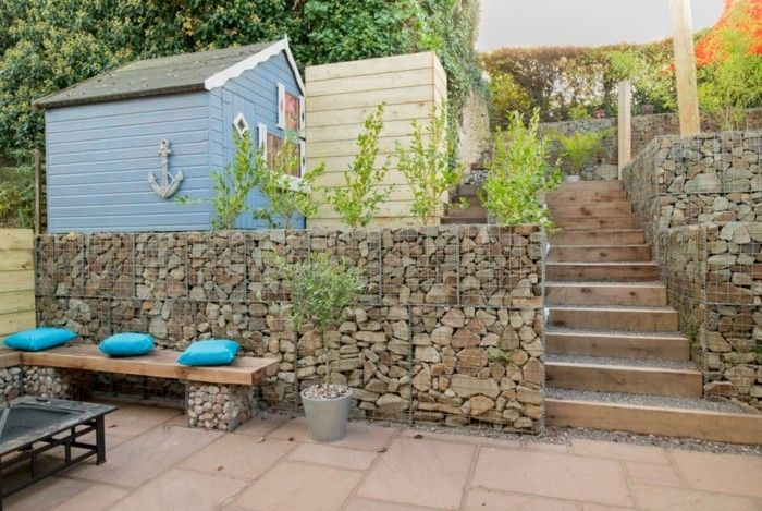 nádherné-DIY nápady-for-the-záhradné záhradné schodisko Modrá-house