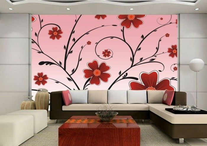 krásne fotografie tapety-kvetinovým motívom-in-obývačky