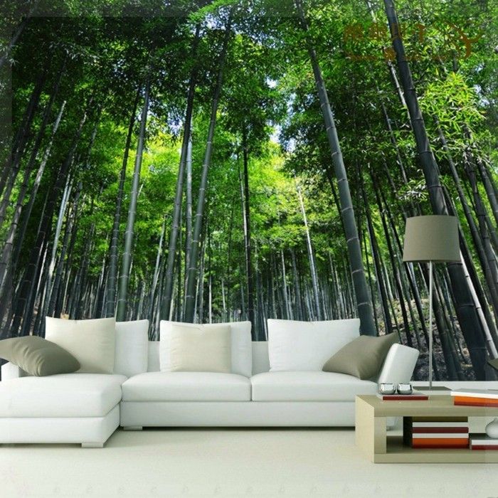 graži nuotrauka ekrano užsklanda-miško-balta-sofa modernus dizainas