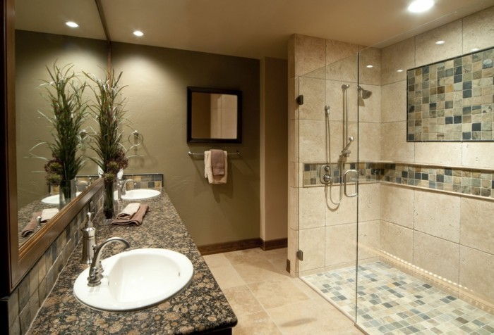 graži-didelė dušo kabina-of-stiklo-in-vonios kambarys