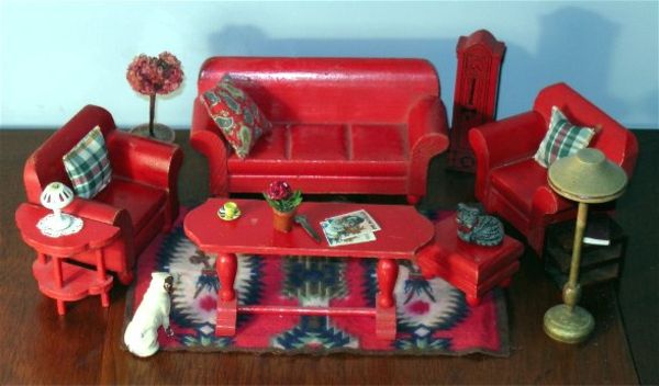 vackra dockhus möbler-red-möbler-for-docka