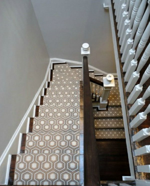 ideia tapete bela escada