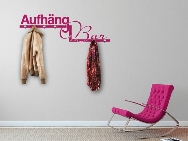 vakker garderobe Veggoverføringsbilde - Pink