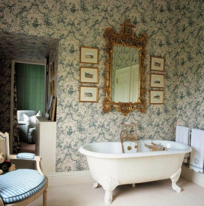 mooi-Baddesign Gorgeous-wallpaper-zeer-groot-mirror