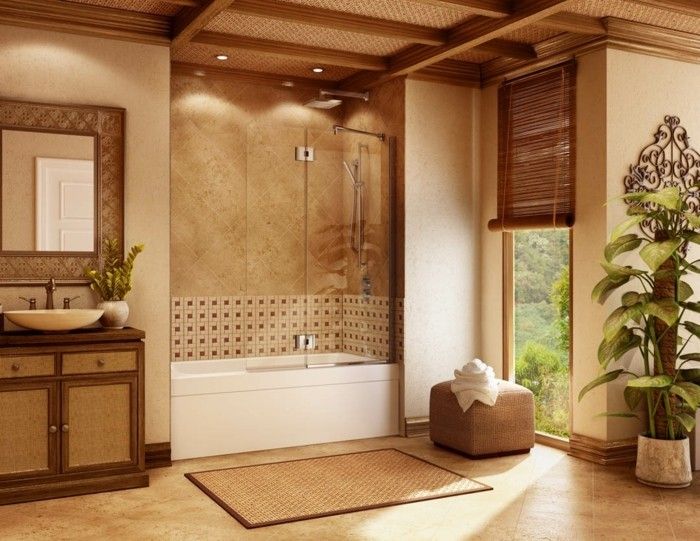 Gražus dizainas, vonios kambarys-patrauklus-stiklo sienos dušas
