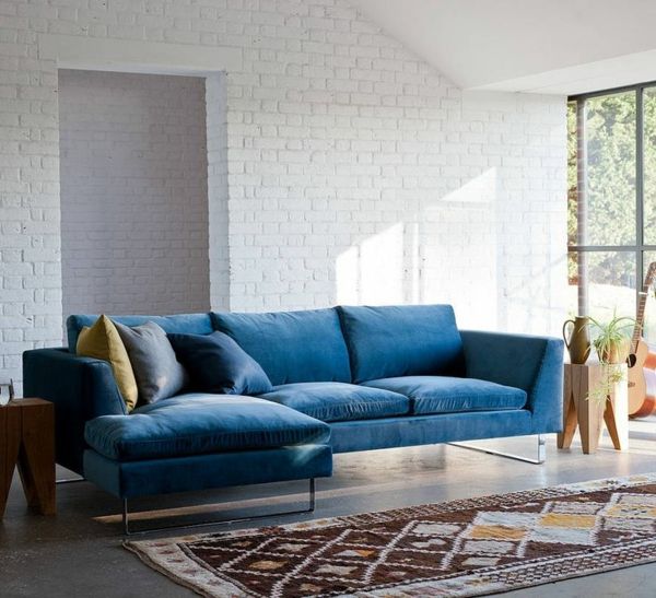 lepa-udobno-modre raztegljivi ideje-za-dnevna soba