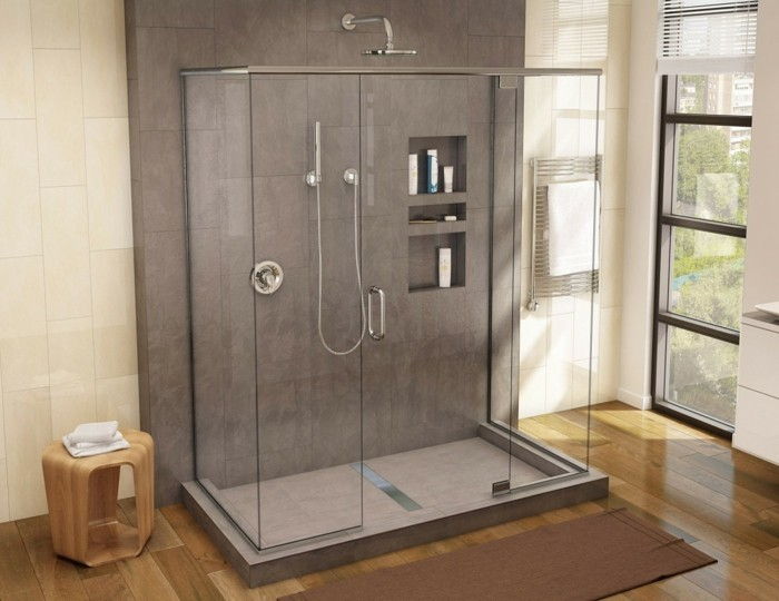 bela-model-banheiro-chuveiro cabines-de-vidro