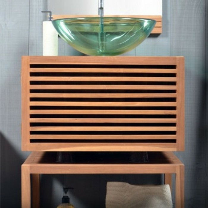 Makiažas gražus modelis-under spinta-of-medžio-šiuolaikinio vonios-pats