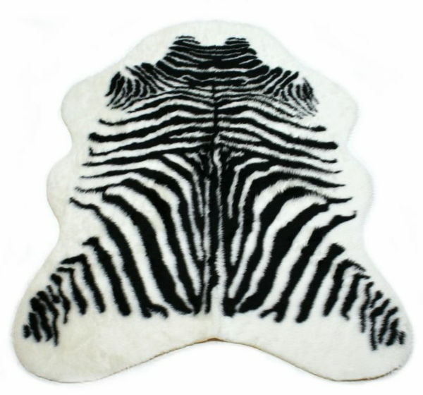 Zebra kailių baldai modernus-kilimas