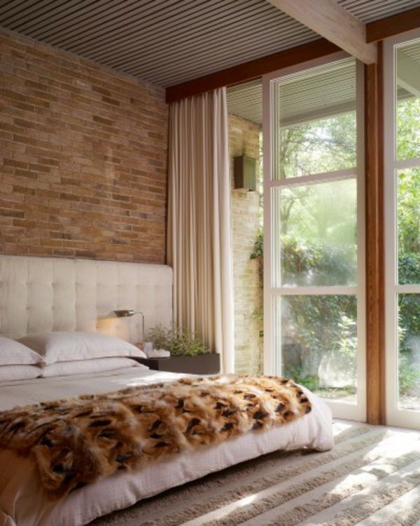 ziegelmauer-sypialnia łóżko