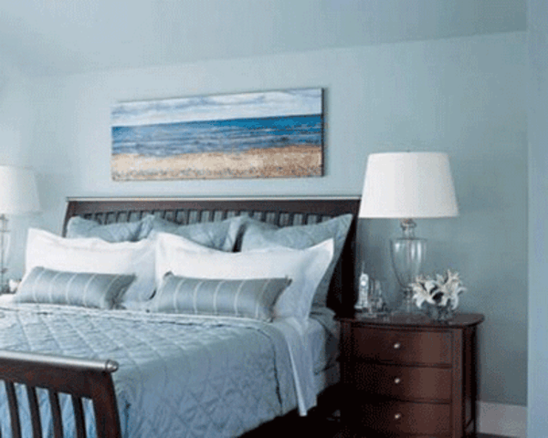 room-painting-ideas-luminos-albastru-design-lampă în alb