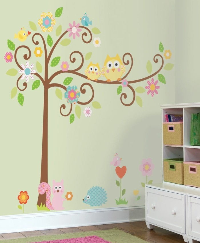 sovrum wallpaper-för-girl-tree-in-the-wall