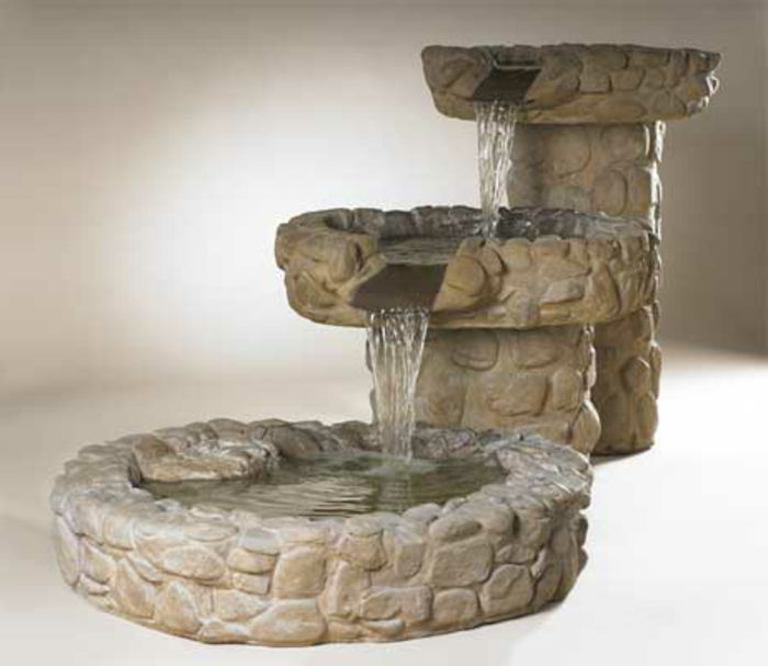 rum fontän-med-vattenfall-Unique-attraktiv design