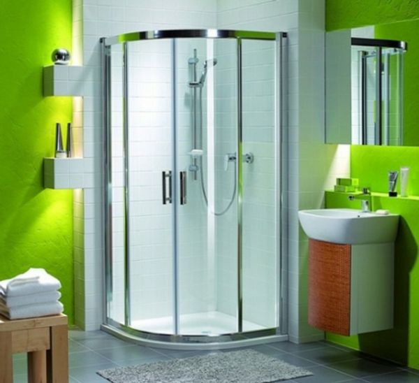 stanza da bagno design-idea verde