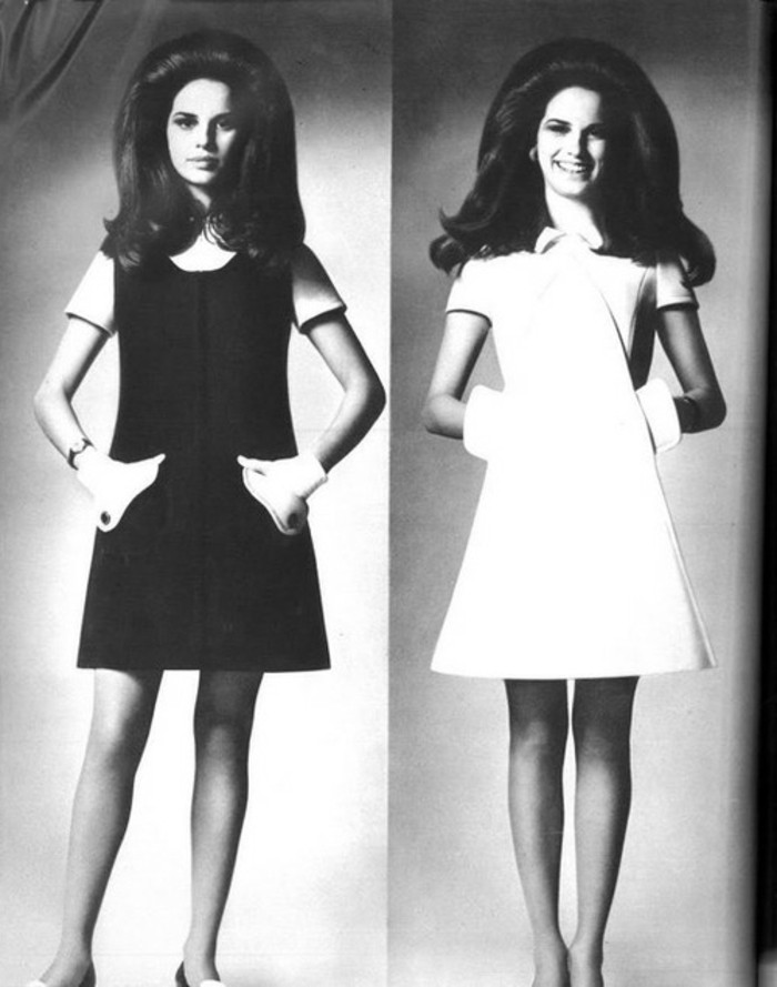 two-beautiful-foto-in-wit-zwart-20-jaar-stijl kleding en haren-kapsels