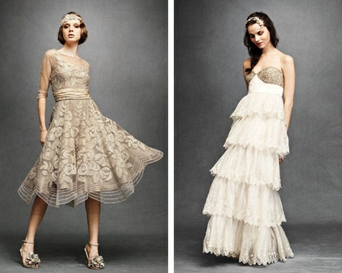 two-beautiful-model-jurken-with-vintage-look 20-jaar-stijl